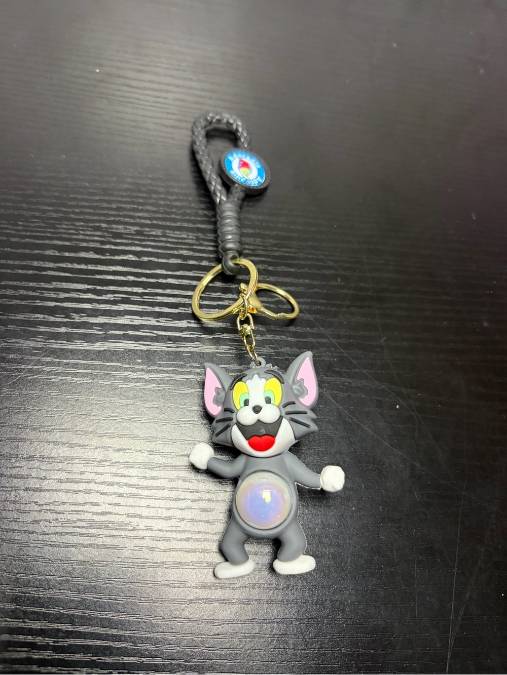 Tom Cat Light Up Belly Keychain/Bag Charm Belly Lights Up Once It’s Hit/Tapped